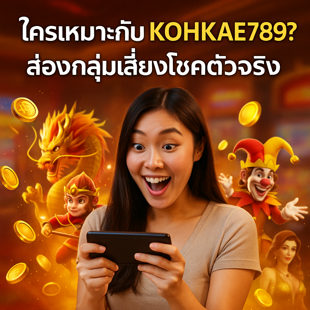 ใครเหมาะกับ KOHKAE789? ส่องกลุ่มเสี่ยงโชคตัวจริงใครเหมาะกับ KOHKAE789? ส่องกลุ่มเสี่ยงโชคตัวจริง