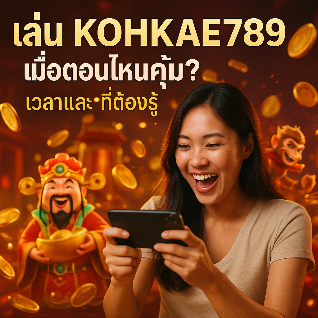 เล่น KOHKAE789 เมื่อตอนไหนคุ้ม? เวลาและที่ต้องรู้
